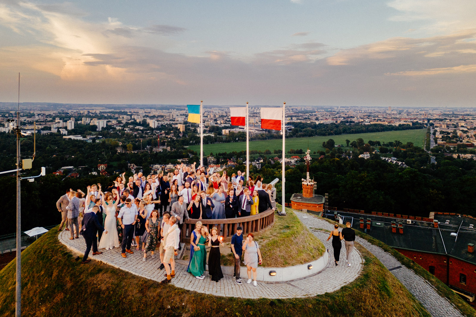 wesele na Kopcu Kościuszki w Krakowie